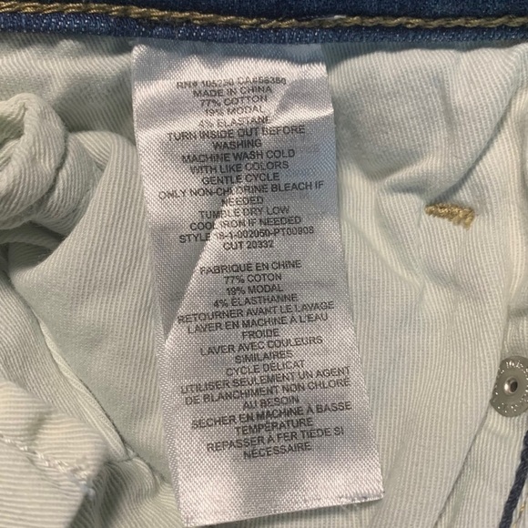 CURRENT/ELLIOTT Women’s Jeans Size 24 Slim Straight Blue Distressed - Picture 11 of 11